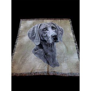 Pure Country Weavers Blanket Throw Weimaraner Portrait Robert T May Art